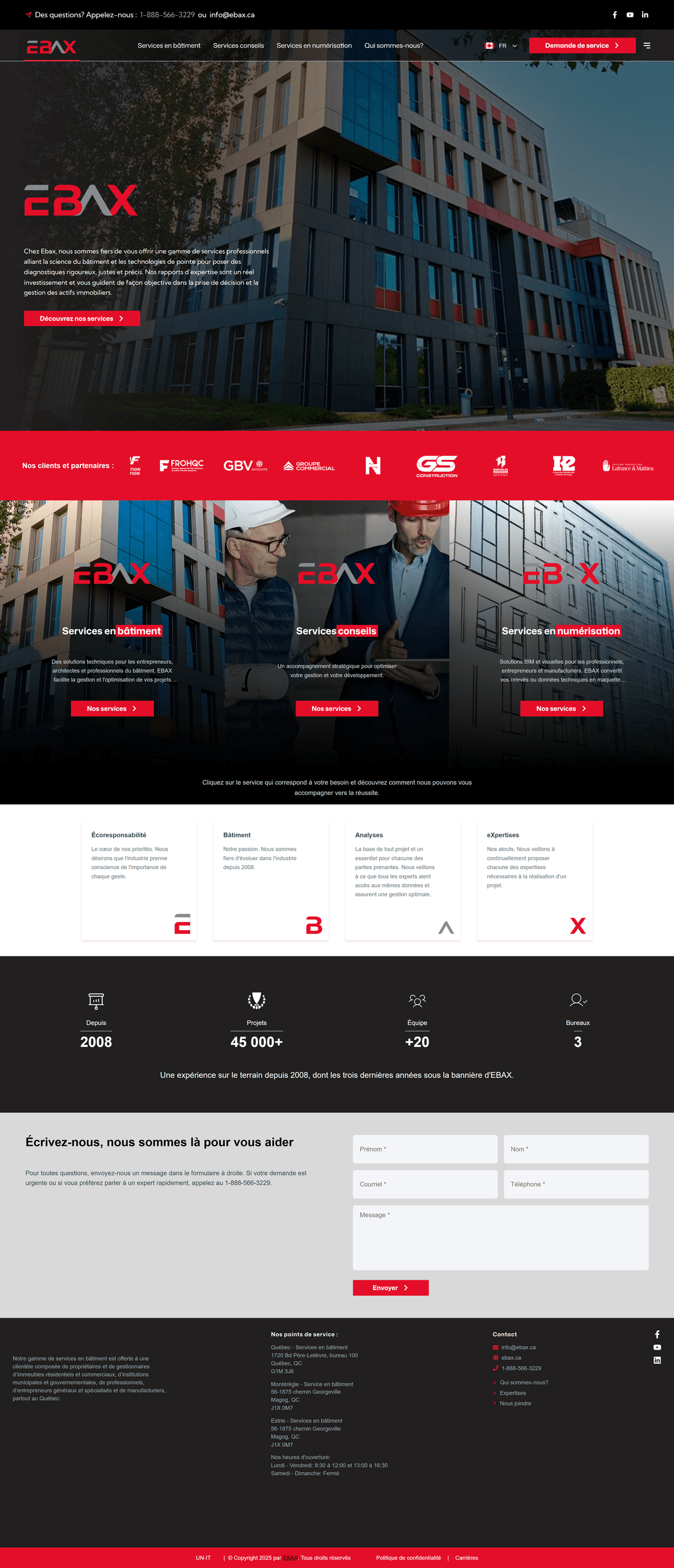 EBAX - Plateforme de Services Professionnels pour le Bâtiment